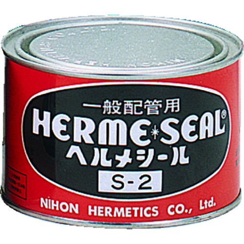 【TRUSCO】ＨＥＬＭ　一般配管用シール剤ヘルメシールＳ－２（黒色）５００ｇハケ無